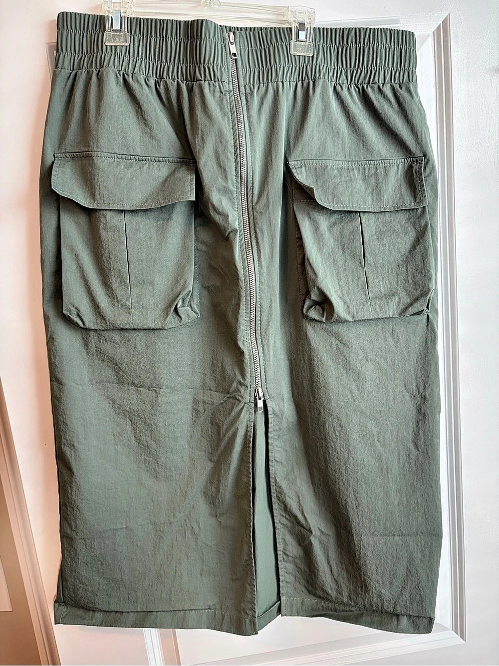 Abercrombie & Fitch Green Cargo Two Piece Set midi skirt and top